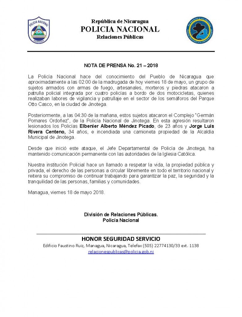 Policianacional Portal Asamblea Nacional De Nicaragua