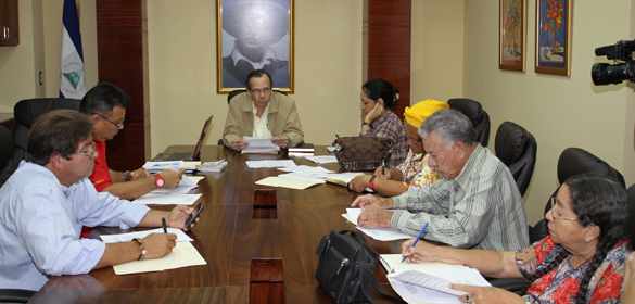 "Junta Directiva y jefes de bancadas de A.N."
