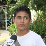 "Yordin Mejia, estudiante en el Instituto Nacional de Masatepe"