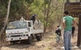 "Traslado de plantas hacia la Laguna de Masaya"