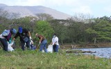 "Recoleccion de desecho en Laguna de Apoyo"